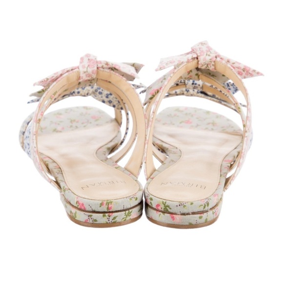 ALEXANDRE BIRMAN Floral-Print Strappy Flat Slide Sandal - Picture 2 of 5